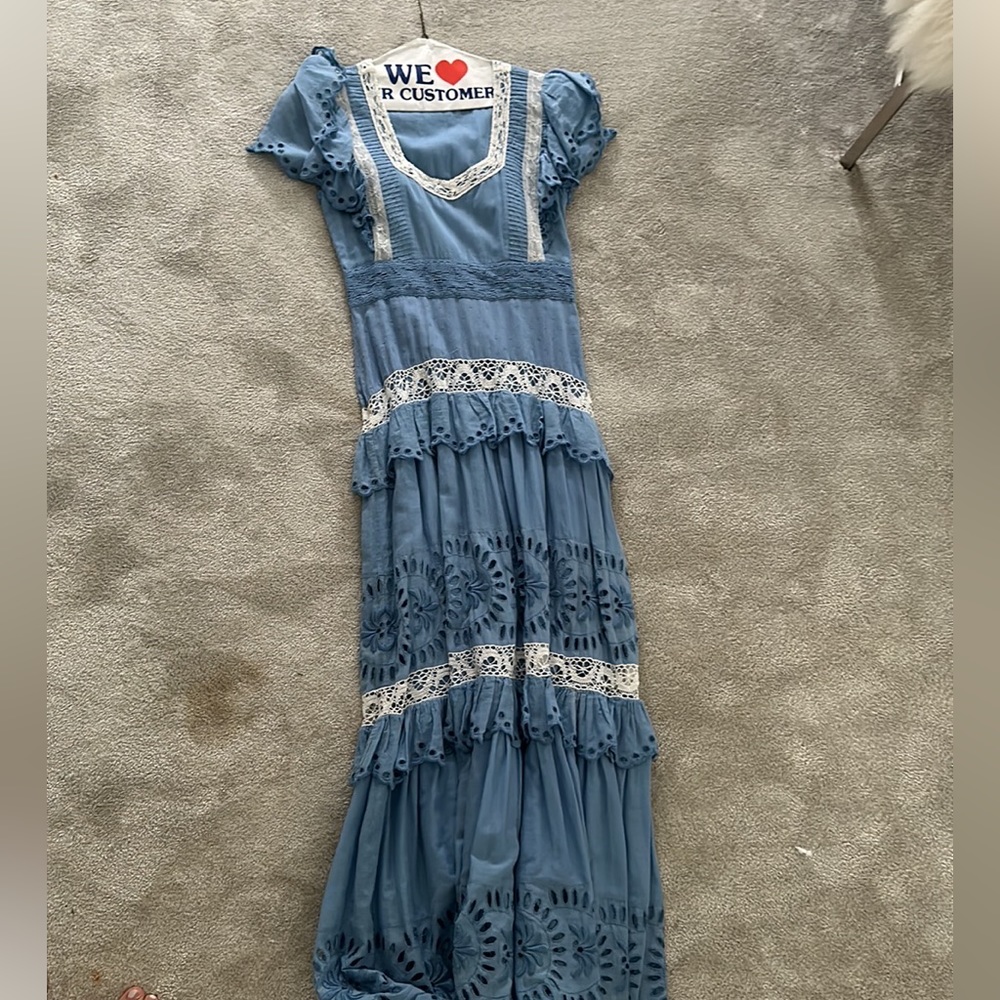 BLUE LOVE SHACK FANCY DRESS